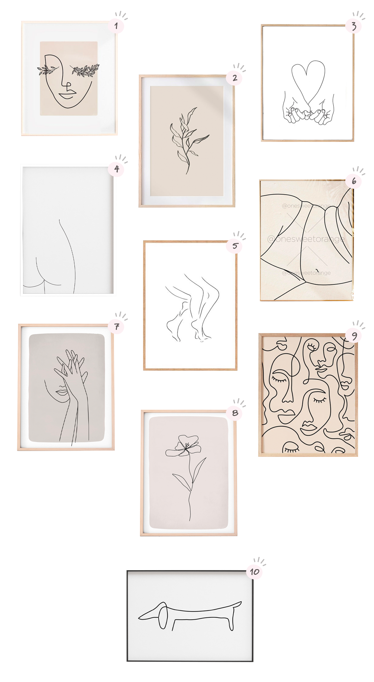 Top 10 Minimalist Prints for your Home - Hey Look, It's Jehn!